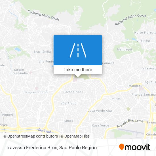 Mapa Travessa Frederica Brun