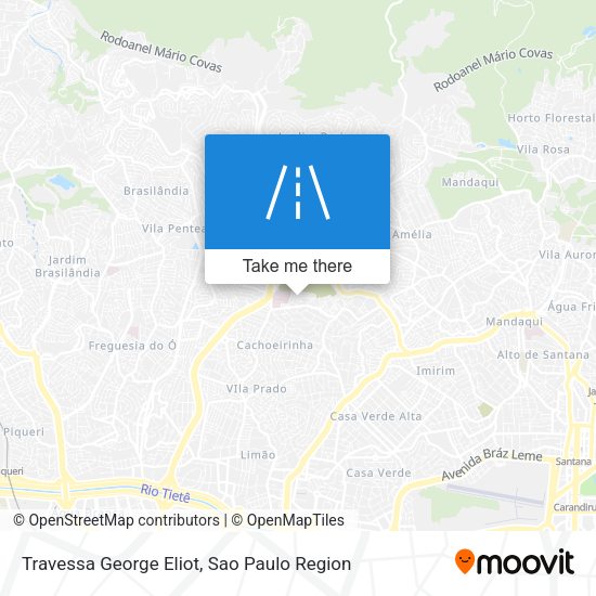 Travessa George Eliot map