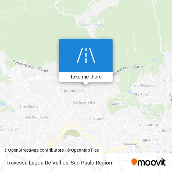 Mapa Travessa Lagoa De Velhos