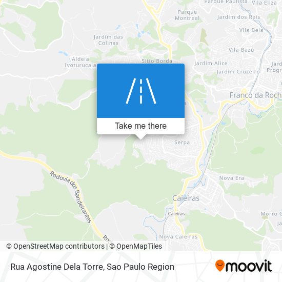 Mapa Rua Agostine Dela Torre