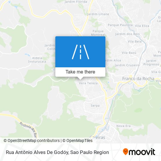 Mapa Rua Antônio Alves De Godóy