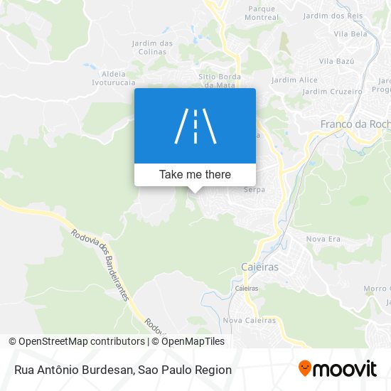 Mapa Rua Antônio Burdesan