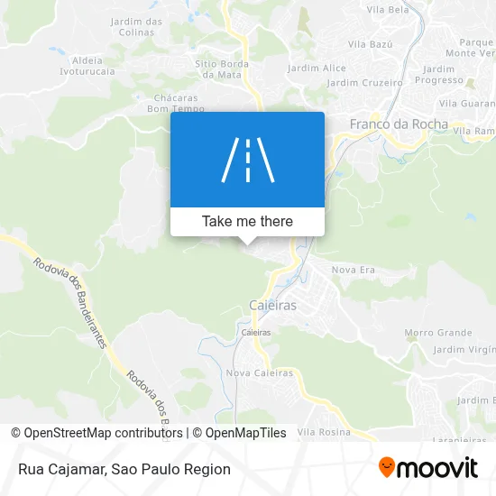 Rua Cajamar map
