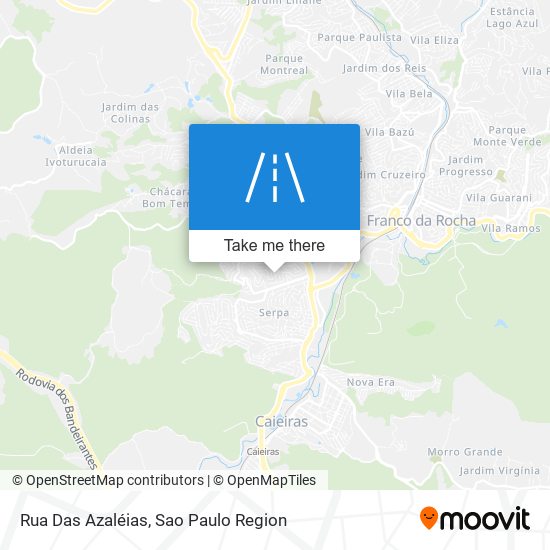 Rua Das Azaléias map