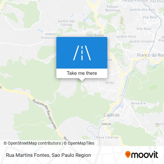 Mapa Rua Martins Fontes