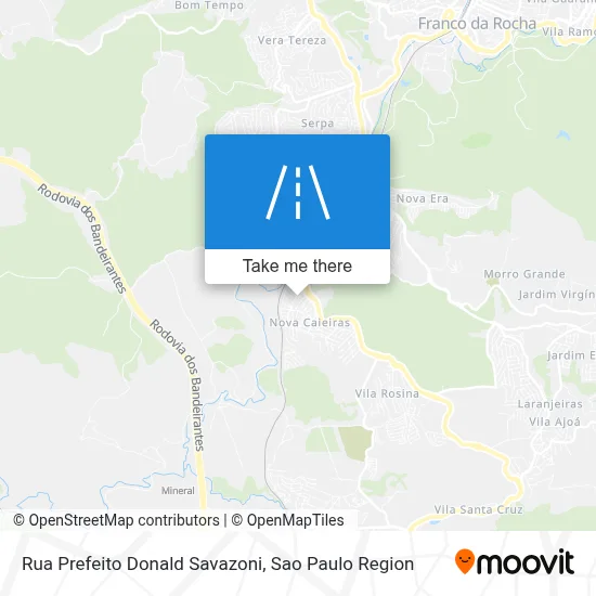 Rua Prefeito Donald Savazoni map