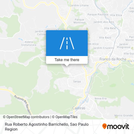 Rua Roberto Agostinho Barrichello map