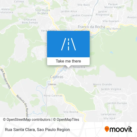 Rua Santa Clara map