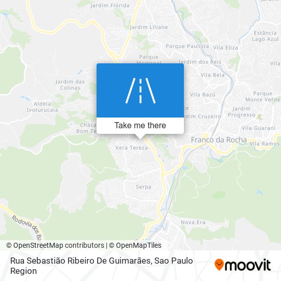 Mapa Rua Sebastião Ribeiro De Guimarães