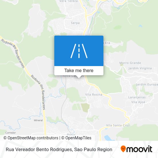Rua Vereador Bento Rodrigues map