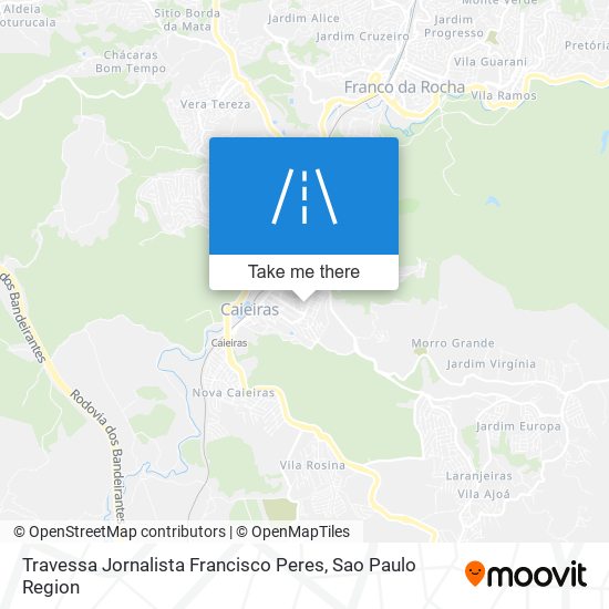 Mapa Travessa Jornalista Francisco Peres