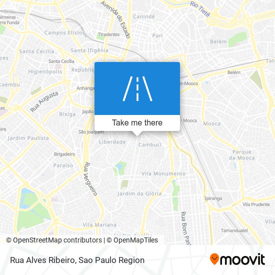 Mapa Rua Alves Ribeiro