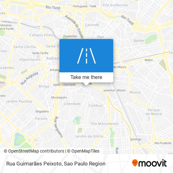 Mapa Rua Guimarães Peixoto