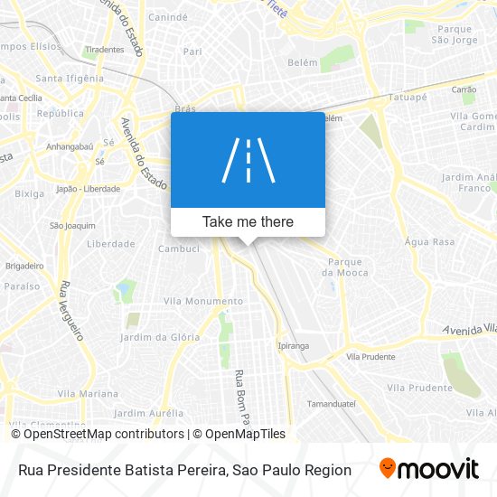 Mapa Rua Presidente Batista Pereira