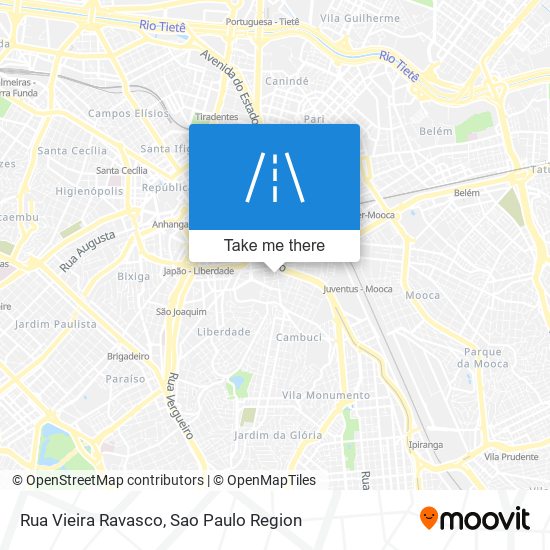 Mapa Rua Vieira Ravasco