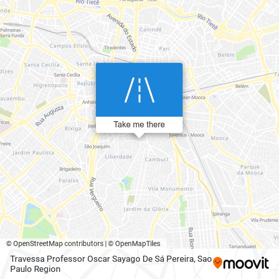 Mapa Travessa Professor Oscar Sayago De Sá Pereira