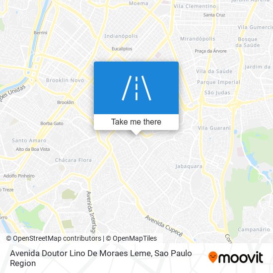 Avenida Doutor Lino De Moraes Leme map