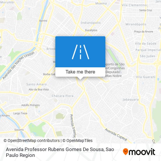 Mapa Avenida Professor Rubens Gomes De Sousa