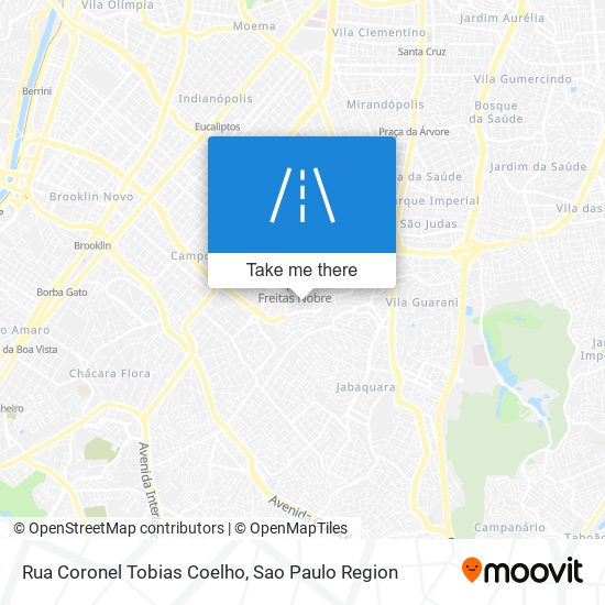 Mapa Rua Coronel Tobias Coelho