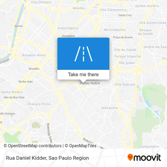 Rua Daniel Kidder map