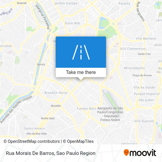Rua Morais De Barros map