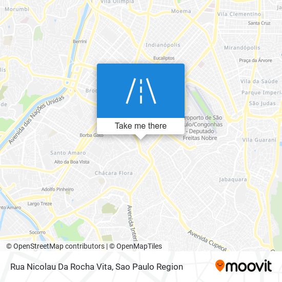 Mapa Rua Nicolau Da Rocha Vita