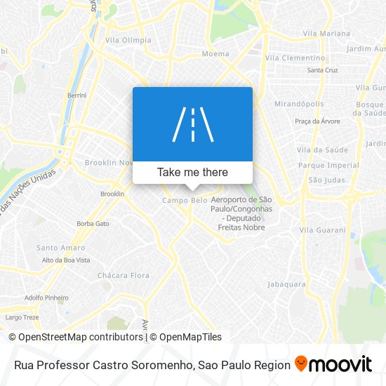 Mapa Rua Professor Castro Soromenho