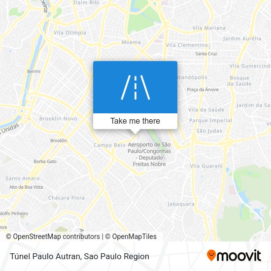 Túnel Paulo Autran map