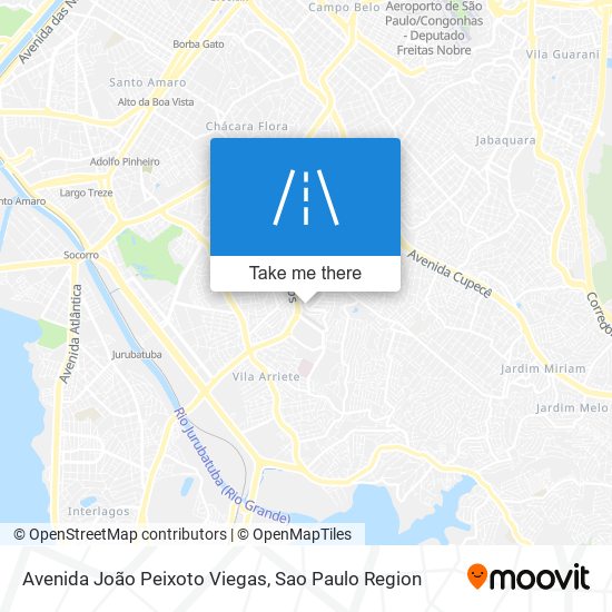 Mapa Avenida João Peixoto Viegas