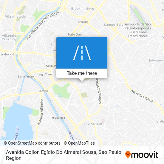 Avenida Odilon Egídio Do Almaral Sousa map
