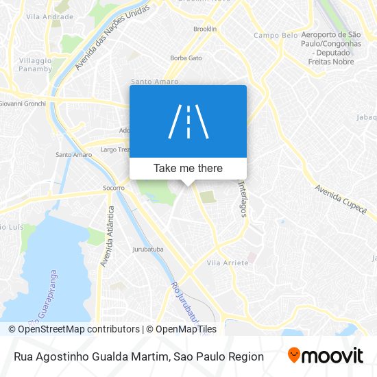 Rua Agostinho Gualda Martim map