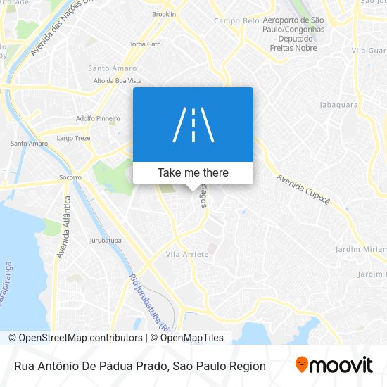 Rua Antônio De Pádua Prado map