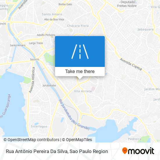 Mapa Rua Antônio Pereira Da Silva
