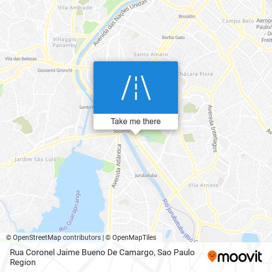 Rua Coronel Jaime Bueno De Camargo map