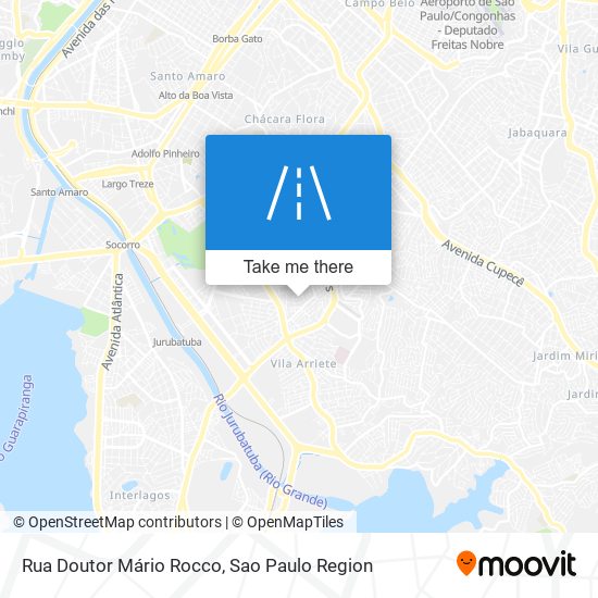 Mapa Rua Doutor Mário Rocco