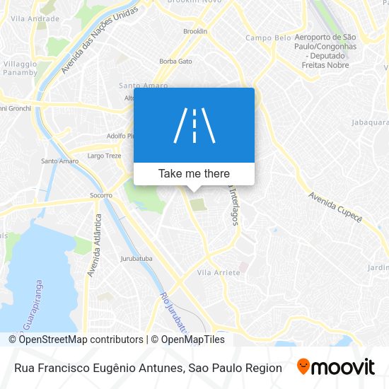 Rua Francisco Eugênio Antunes map