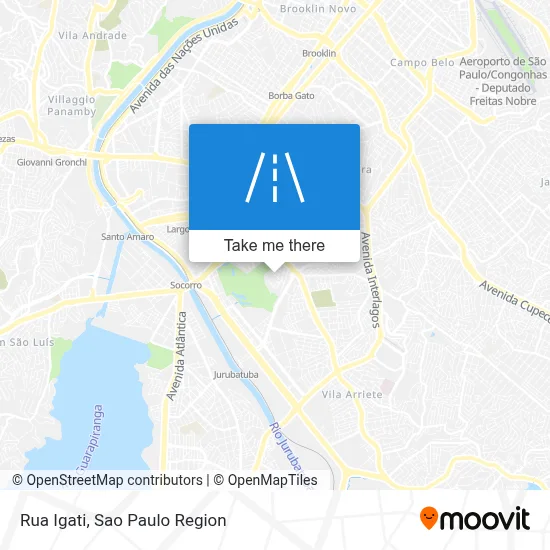 Rua Igati map