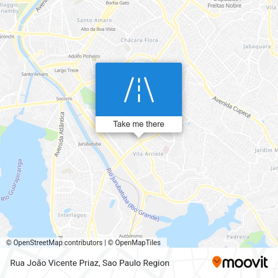 Rua João Vicente Priaz map