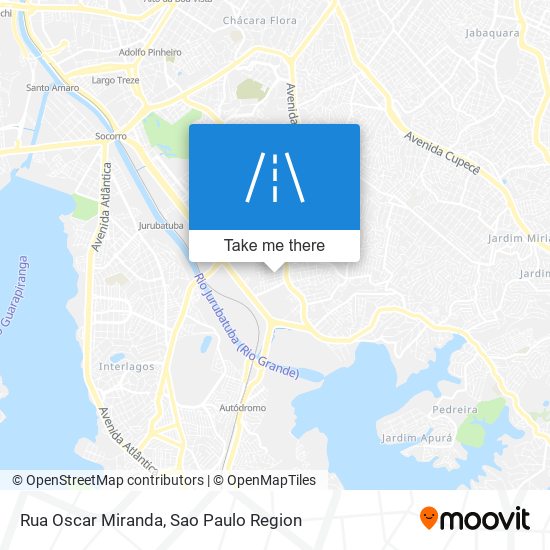 Mapa Rua Oscar Miranda