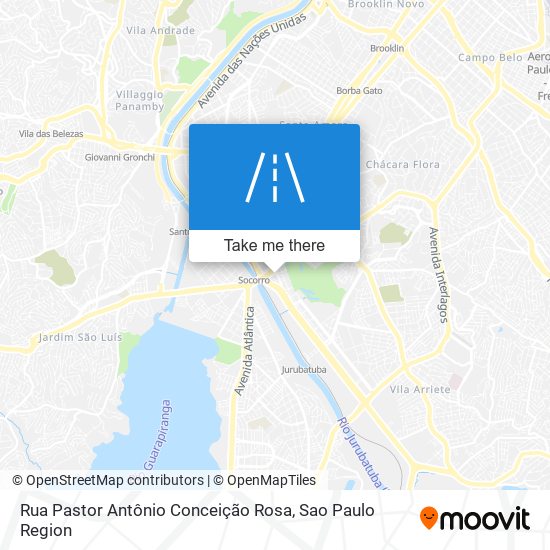 Rua Pastor Antônio Conceição Rosa map