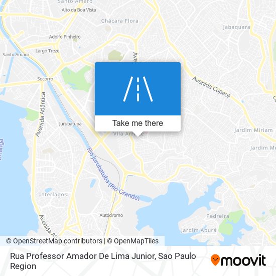 Rua Professor Amador De Lima Junior map