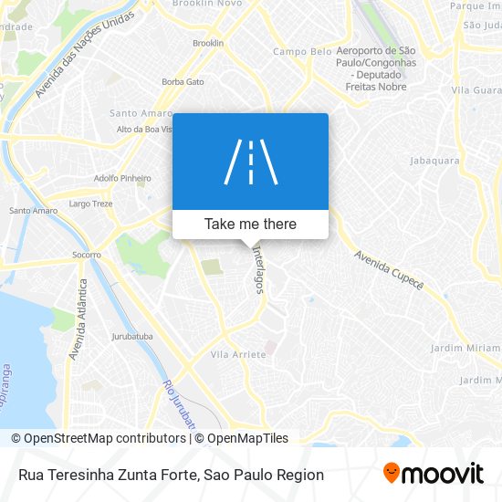 Mapa Rua Teresinha Zunta Forte