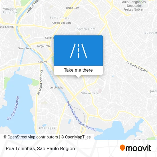 Rua Toninhas map