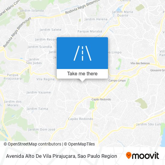 Mapa Avenida Alto De Vila Pirajuçara