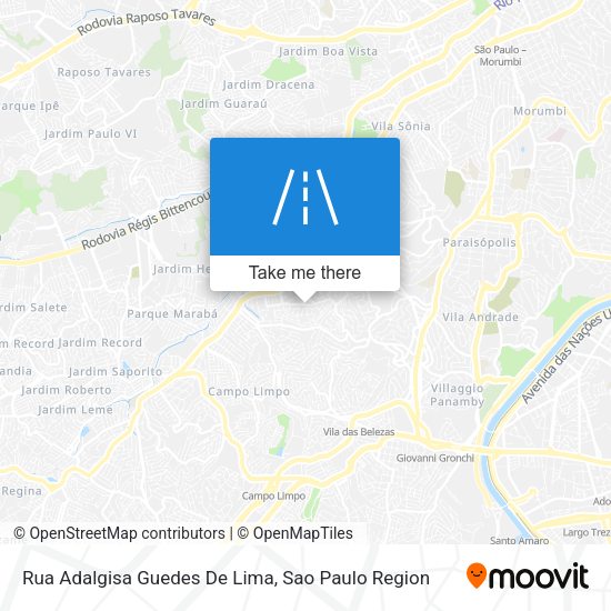 Rua Adalgisa Guedes De Lima map