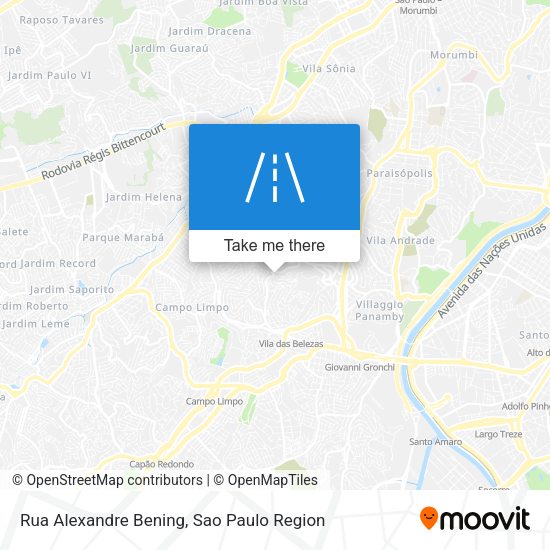 Rua Alexandre Bening map