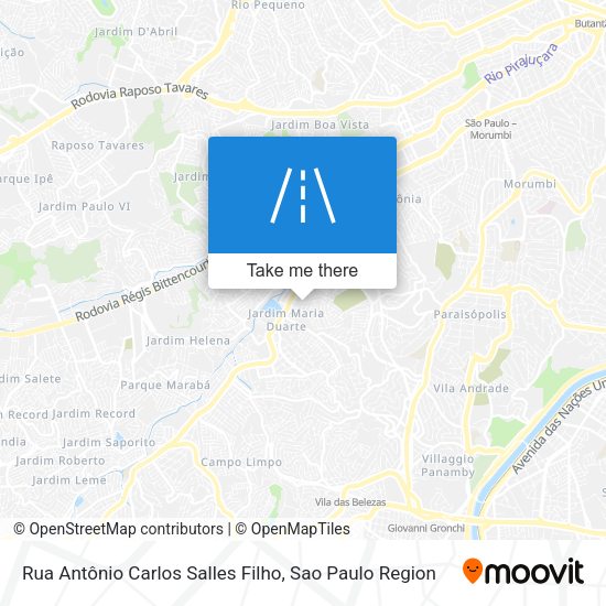 Rua Antônio Carlos Salles Filho map