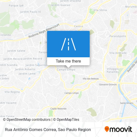 Rua Antônio Gomes Correa map