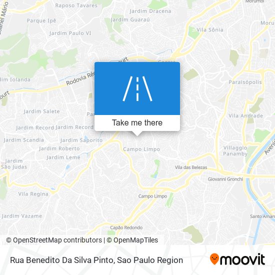 Rua Benedito Da Silva Pinto map