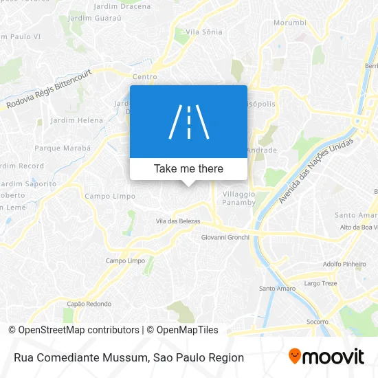 Rua Comediante Mussum map